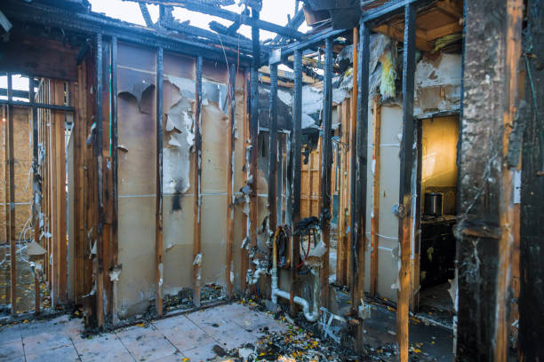 Professional Fire Damage Repair technician working in Cookstown, NJ